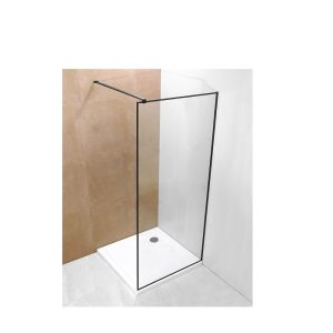 WALK-IN tuš stijena 900x2000 mm - transparent/black