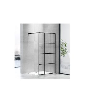 B-LINE WALK-IN tuš stijena 900x1950, crna, prozirno staklo 8 mm