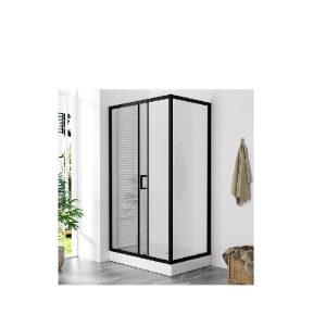 B-LINE tuš kabina 1200x800x1950, crna, prozirno staklo