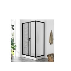 B-LINE tuš kabina 1200x900x1950, crna, prozirno staklo