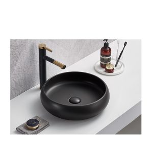 KIMIC zdjelasti umivaonik okrugli MATT BLACK