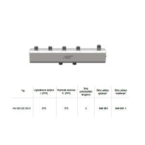 Kotlovski razdjelnik s izolacijom HV 60/125 SG-2