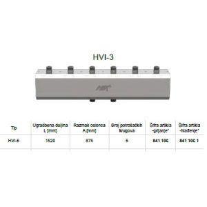 Kotlovski kombinirani polazno-povratni razdjelnik sa izolacijom HVI-6