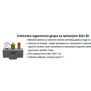 Kotlovska sigurnosna grupa s izolacijom SG/I 50