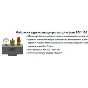 Kotlovska sigurnosna grupa s izolacijom SG/I 100