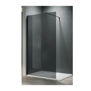 WALK-IN stijena ST 100x200 cm, crni profil, zatamnjeno staklo 8 mm
