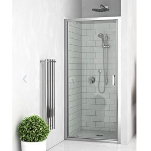 LEGA LINE jednokrilna tuš vrata 80x190 cm crom profil/prozirno staklo 5 mm