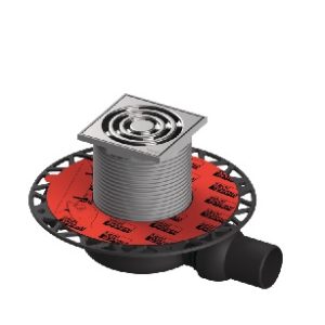 TECE sifon podni S110 plitki h 66 mm vodoravni fi 50 prolazni sa podesivim nasadnikom